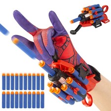 Spider Web Shooter Gloves Launcher Toy with Wrist Bands