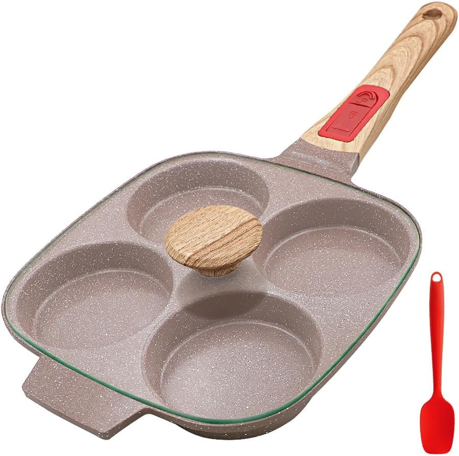 Mini Padella Elettrica Portatile 350W Con Spatola In Legno – Spina UE, Antiaderente - 5