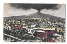 1910 Mt. Etna Volcano Showing Activity Postcard Mount Aetna Litho