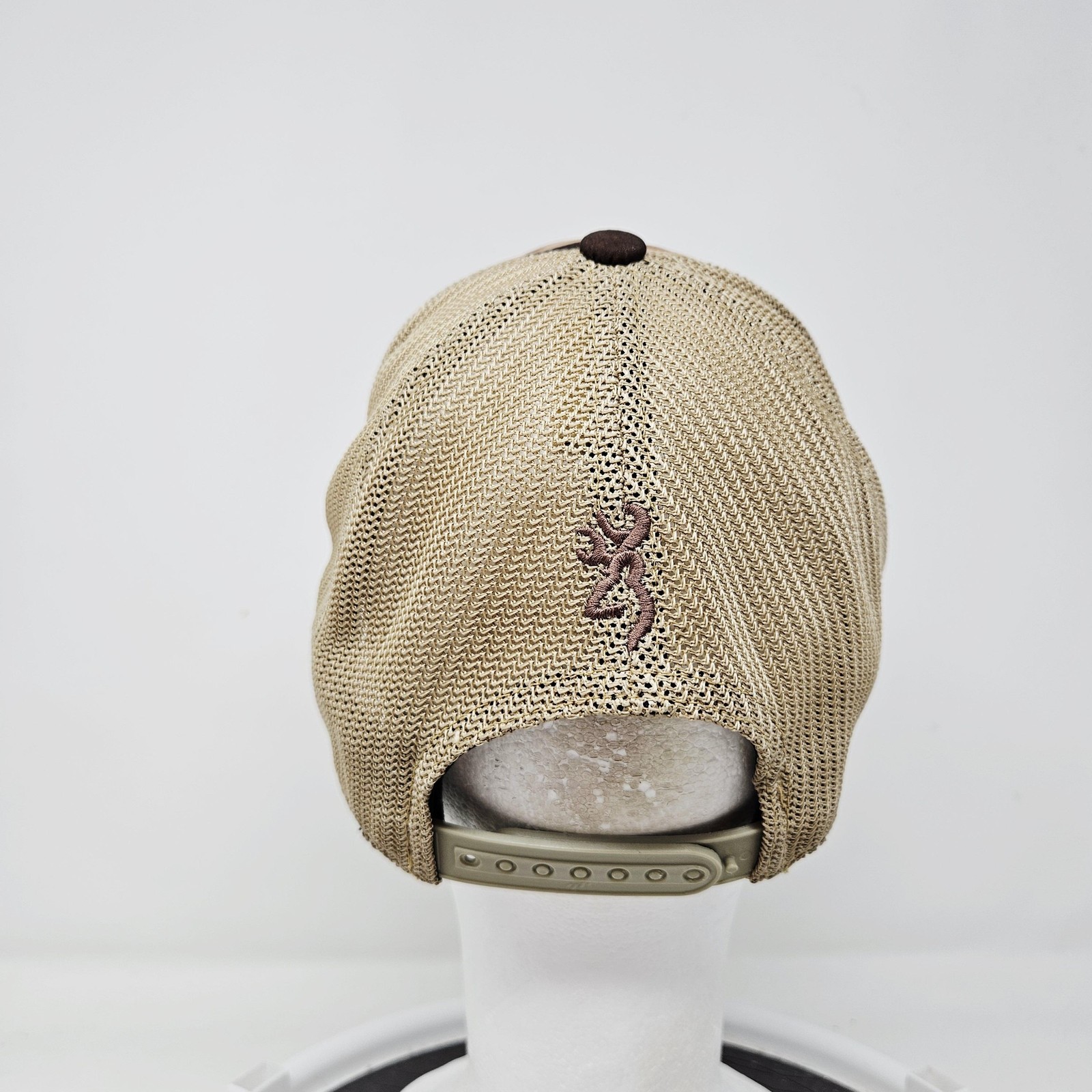 Browning Hat Cap Baseball Snap Back One Size Beig… - image 4
