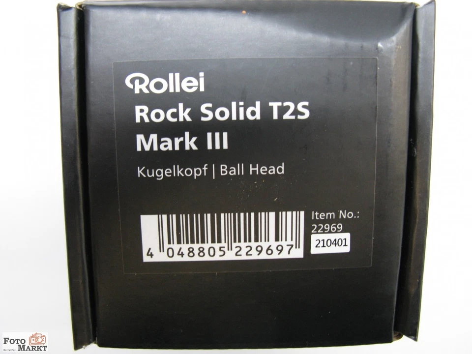 Rollei Kugelkopf T2S Mark III - Rock Solid - Arca-Swiss kompatibel, Wasserwaage - Bild 2 von 4