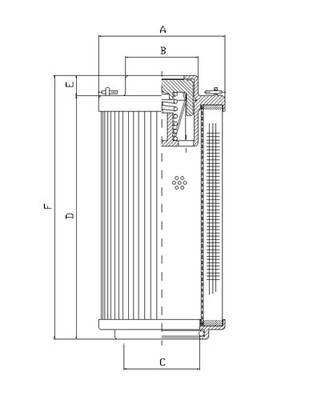 RHR30N10B Hydraulikfilterelement (Rücklauffilter)