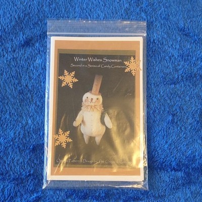 The Cheswick Company Winter Wishes Snowman Candy Container Sewing Pattern