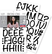 S.E.I 1.75-Inch Iron-On T-Shirt Letters, Friendly Letter Flock Heat Transfers, B