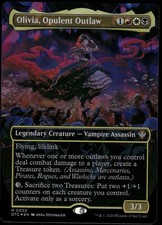 1x Foil Olivia, Opulent Outlaw (Borderless) - Commander: Outlaws of Thunder Junc