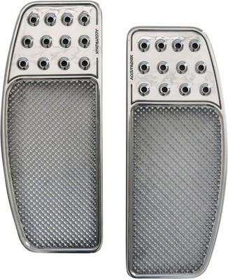 Accutronix Drilled Original Front Floorboards - Original - Chrome Knurlednal