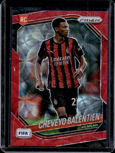 2025-26 Panini Prizm FIFA Cheveyo Balentien RC Choice Red Prizm #/88 Milan