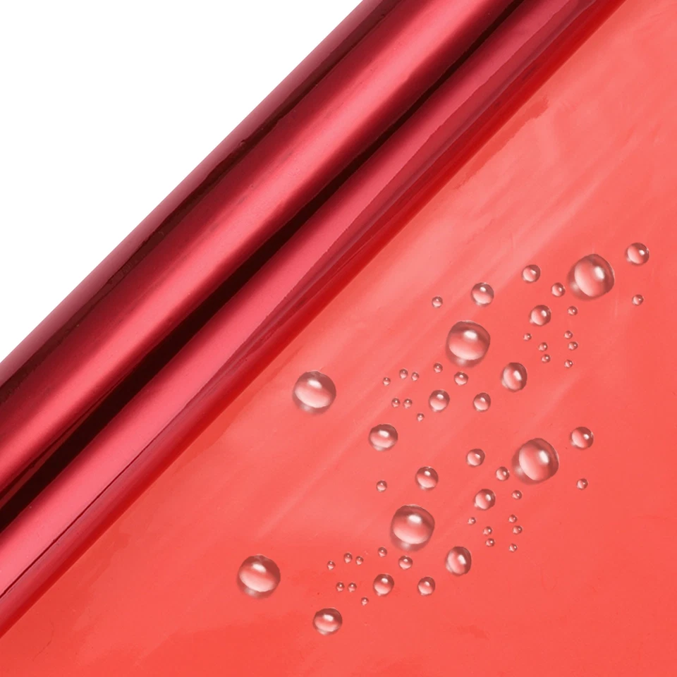 Wrapping Paper Colored Wrapper for Flowers Wrap 98ftx16in 2.3 Mil Light Red Foto 4 de 4