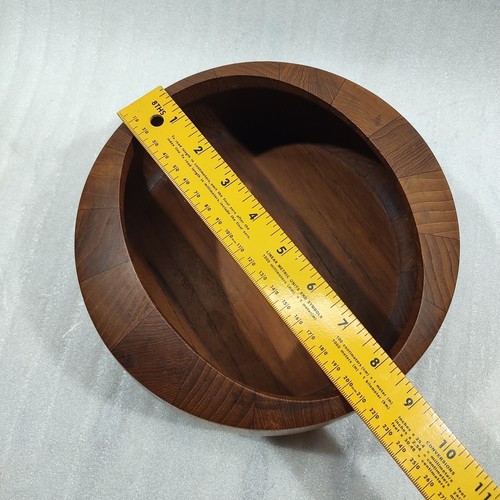 Seltene 1950er Jens Quistgaard Dansk Mid-Century Ellipse Teakholz Salatschüssel 9 Zoll - Bild 15 von 18