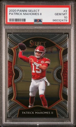 2020 PANINI SELECT #2 PATRICK MAHOMES II PSA 10