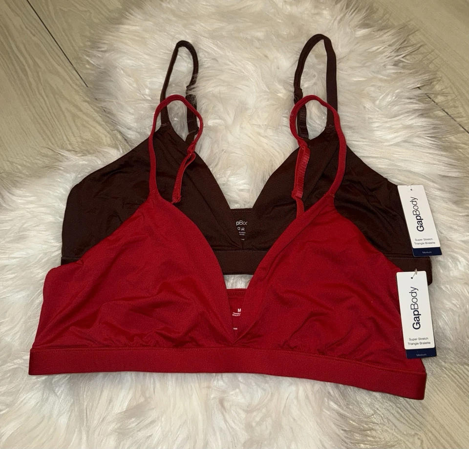 Sujetadores Bralettes Triángulo Super Elásticos Cuerpo 2 Gap Sin Alambres Mujer M Medianos Nuevos Foto 2 de 4