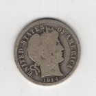 1914 P BARBER DIME 90% SILVER PHILADELPHIA 10¢ UNITED STATES AMERICA TEN CENTS