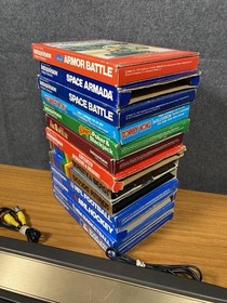 Mattel Intellivision 1979 Console Model 2609 13 Games Included (Tested Working)