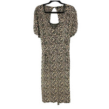 Ditsy Floral Summer Dress Womens UK 28 Midi Lightweight Beach Holiday Work