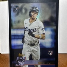Topps 2025 Series Rookie Griffin Conine Black foil #123 Miami Marlins 