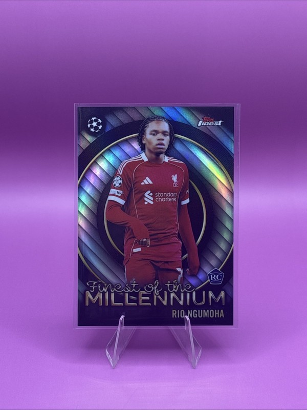 2025-26 Topps Finest UCC Rio Ngumoha Rookie Finest of The Millennium Insert