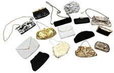 Lot of 15 Vintage Retro Evening Bags Clutches