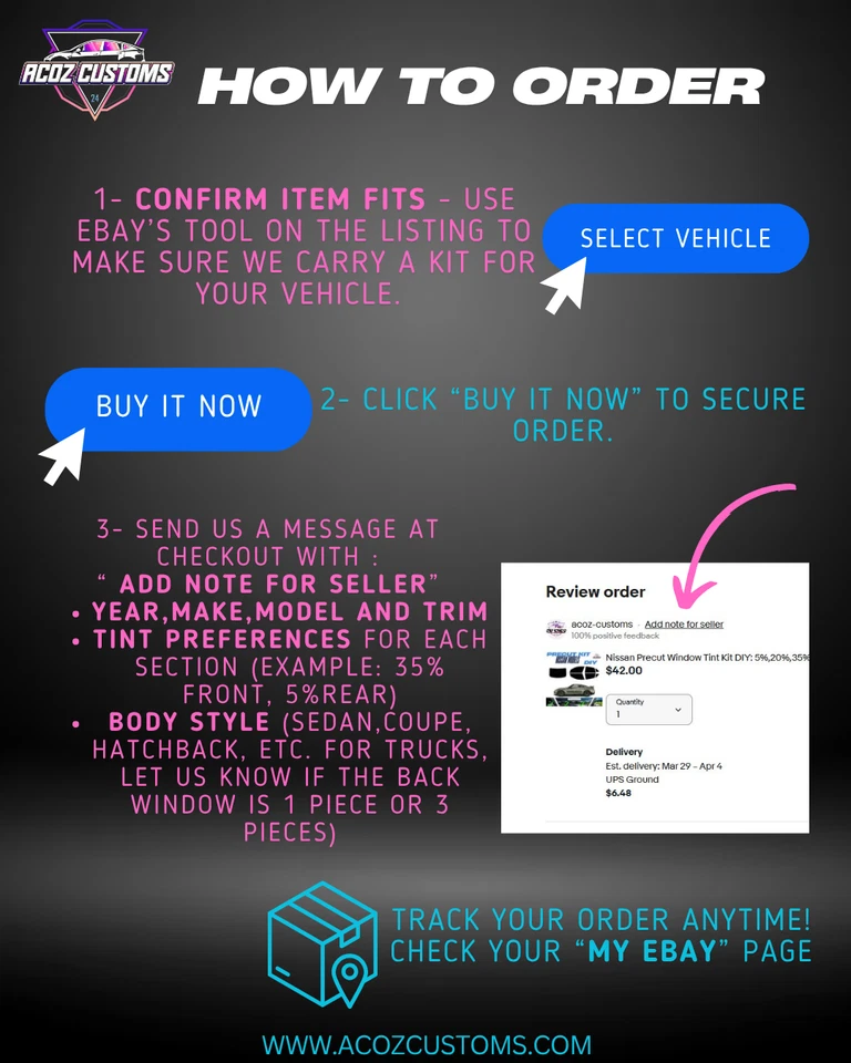 Película de tinte de ventana precortada nano cerámica para 4Runner todos los lados + parte posterior (5%, 20%, 35%) Foto 3 de 4