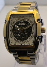 Refurbished Men's Versace Dominus Automatic Skeleton White Dial Two-Tone Watch