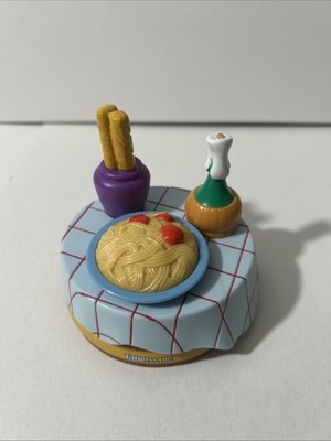Fisher Price Little People Disney Lady and the Tramp Table Spaghetti Dinner