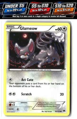 XY - BREAKpoint #93/122 Glameow - Picture 1 of 2