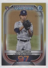 2021 Bowman Scouts Top 100 Gold Refractor 27/50 Deivi Garcia #BTP-97 0v7a
