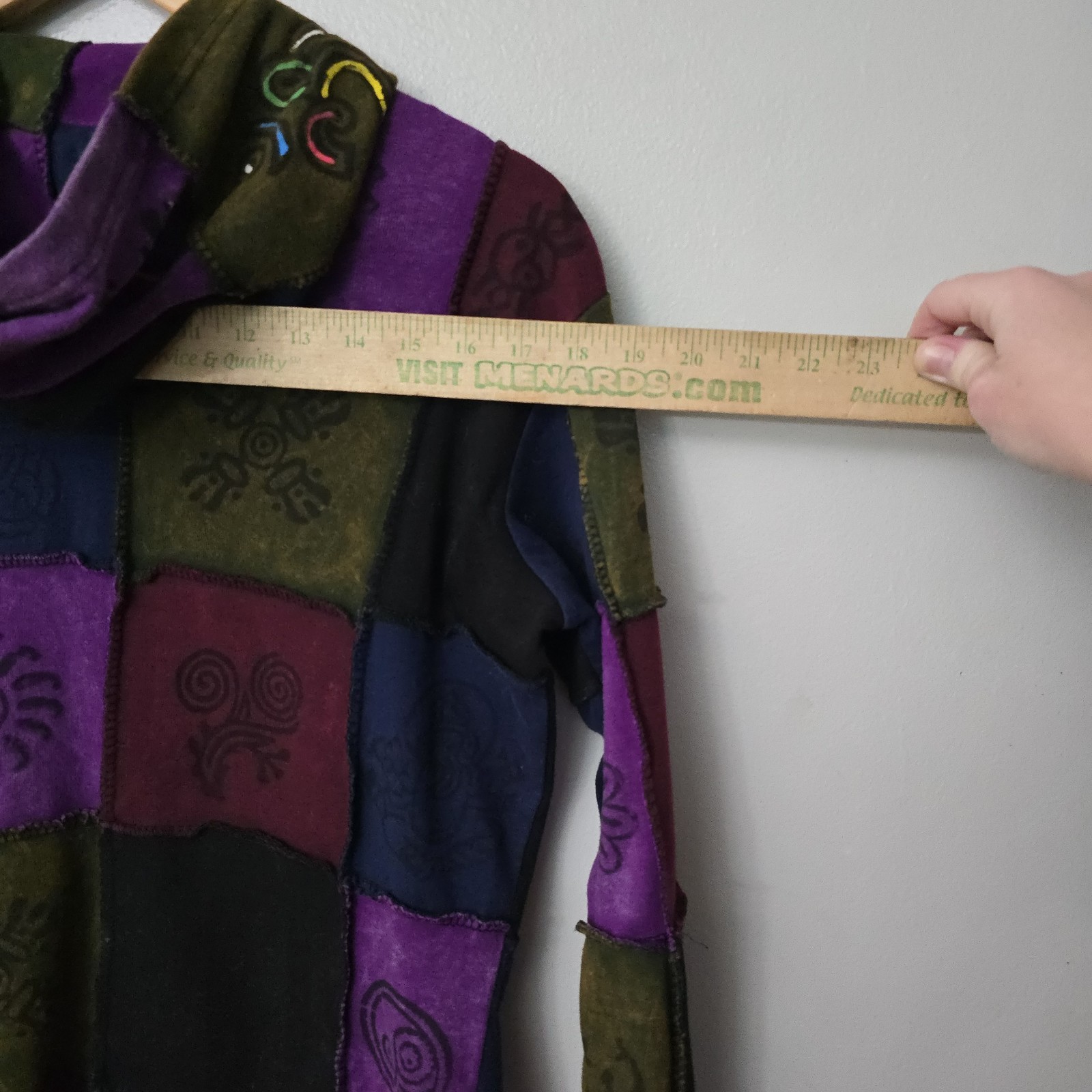 Greater Good Network Patchwork Zip Up Hoodie Wome… - image 7