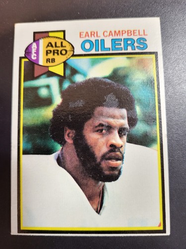 Earl Campbell [Cream Colored Back] #390 1979 Topps card