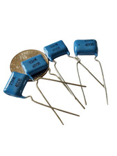 Paquete de 4 condensadores de actualización de guitarra radial PETP soviética .022uf 400v rusos K73-17