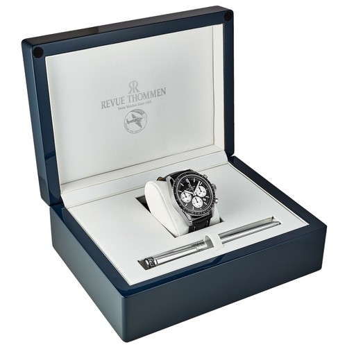 Revue Thommen 17000.6534 'Aviator' Leather Strap Chronograph Automatic Watch - Picture 7 of 7