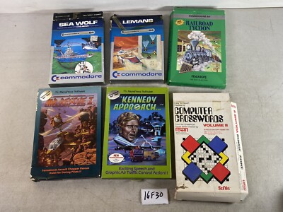 READ Box Only Commodore 64 Sea Wolf Air Rescue Kennedy Approach Lemans Etc 16F30