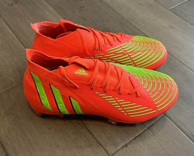Size 5 Men s Adidas Predator Edge.1 SG  Solar Red Soccer Cleats Size GW1016