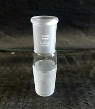 Corning Pyrex Glass Enlarging Adapter 24/40 Outer & 34/45 Inner Joints 8820-2434