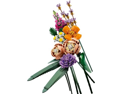 LEGO Icons Flower Bouquet Building Decoration Set - Artificial Flowers with Rose - Picture 5 of 10