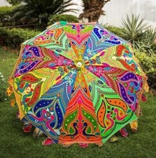 Indian Handmade Party Wedding Theme Parasol Garden Umbrella Patio Decorative 72"