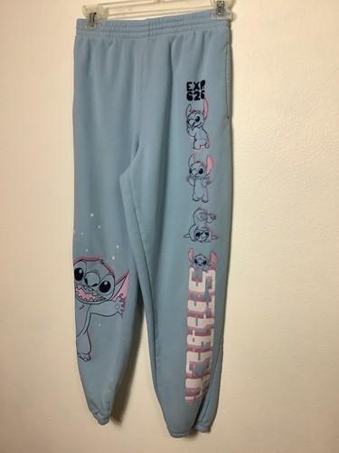 2 piece Set Disney stitch Sweat Shirt And Pants Girls Size Small Pink And Blue - Picture 3 of 11