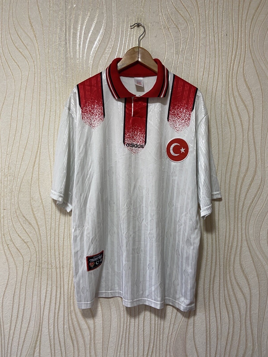 TURKEY 1996 1998 AWAY FOOTBALL SHIRT SOCCER JERSEY ADIDAS sz XL