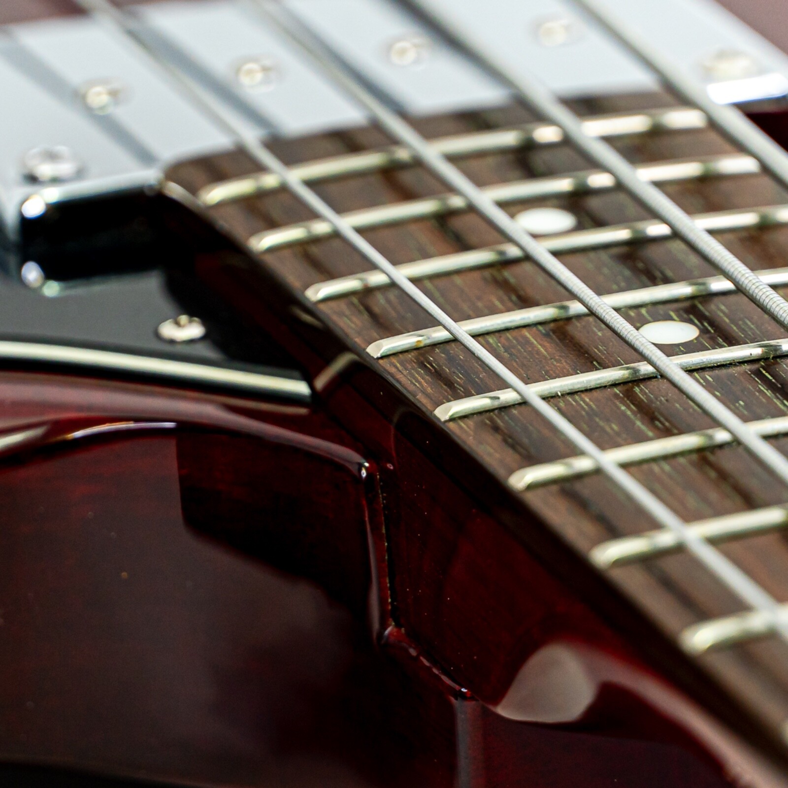 2011 Epiphone EB-0 SG Bass Cherry Red w/ Artec Sidewinder AlNiCo V Pickup