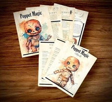 Basics of Poppet  8.5 X 11” Pages for your Book of Shadow Or Grimoire