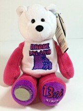 Limited Treasures RHODE ISLAND State Quarter Coin Bear With Tags 13th State