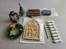 Christmas Tabletop Decoration Assemble Desktop Wood Mini Ornaments