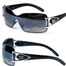 New Women Fashion Shield Wrap Around Sunglasses Designer Shades One Lens Rimless