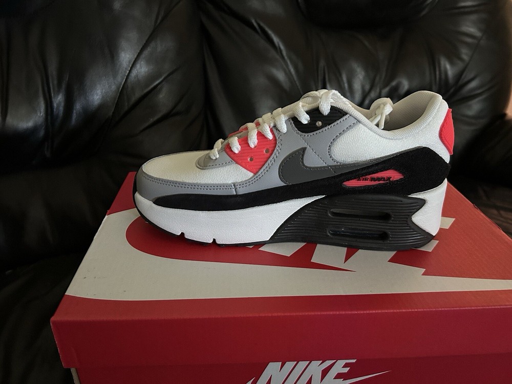 Nike Air Max Red 90 And White Trainers