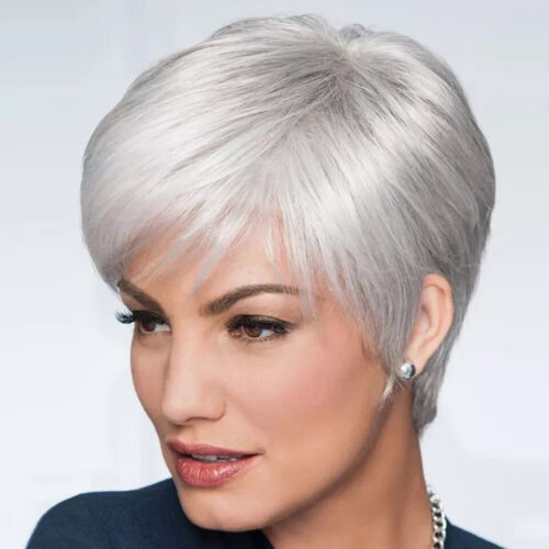 PAULA YOUNG Piixie Wig Short White Synthetic Hair New