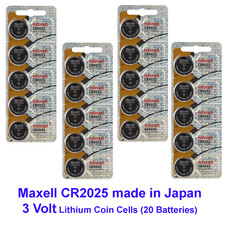 Murata CR2025 2025 DL2025 CR 2025 3V Battery Expire 2032 pack 25 batt.