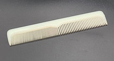 Rare Vintage Tek Hughes Ivory Nylon Hair Comb 7 1/2" long