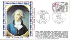 2568++FDC  ENVELOPPE  1er JOUR 1989 PERSONNAGES  DE LA REVOLUTION  A. BARNAVE