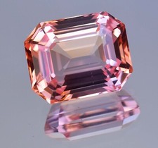 Impresionante piedra preciosa natural de topacio imperial de 21,70 quilates octágono sin calefacción certificada AGL