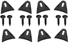 8X Mesh Waffle Speaker Woofer GRILL COVER MOUNTING CLIPS Clamps w/Screws VWLTW