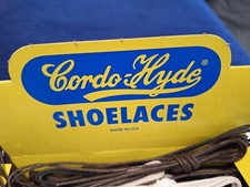 $2.25-CORDO-HYDE Wax Shoe Laces Thin Round Waxed - Made in USA - Golf Or dress